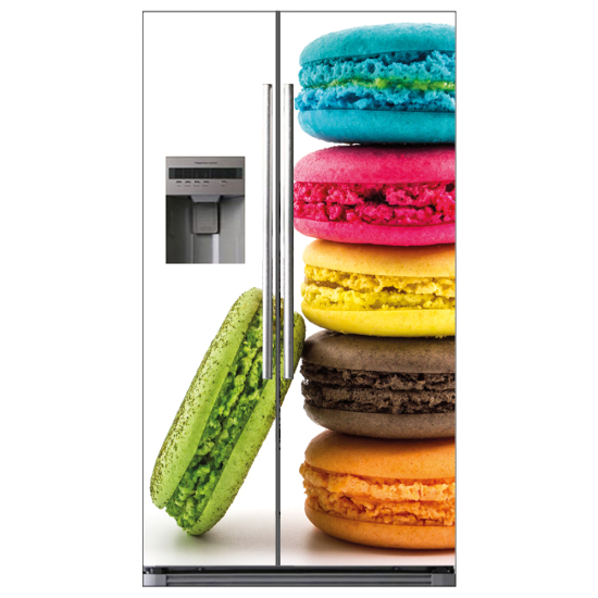 Adesivo per frigo americano - Macarons