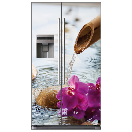 Adesivo per frigo americano - Orchidee