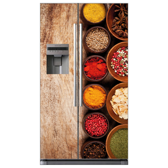 Adesivo per frigo americano - Spezie