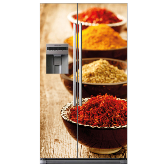 Adesivo per frigo americano - Spezie