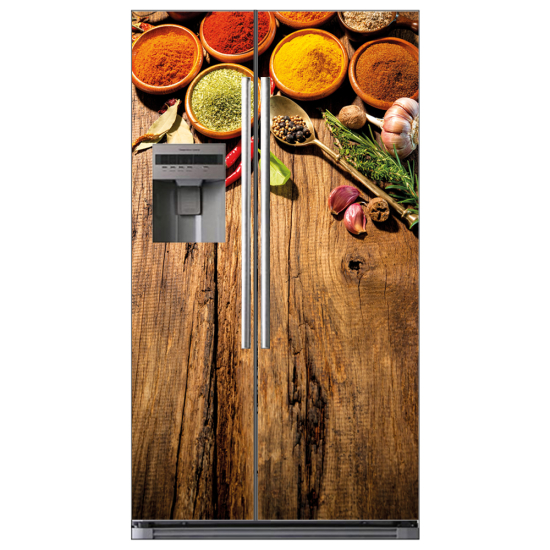 Adesivo per frigo americano - Spezie