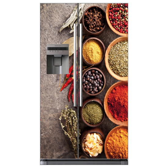 Adesivo per frigo americano - Spezie