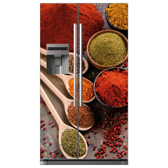 Adesivo per frigo americano - Spezie