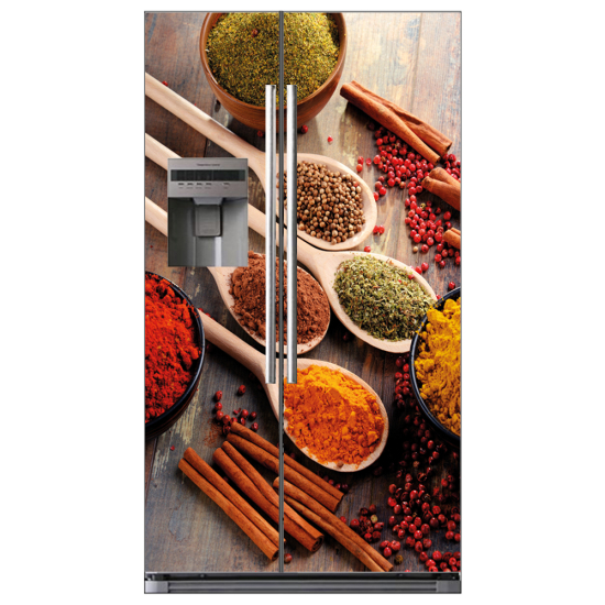Adesivo per frigo americano - Spezie