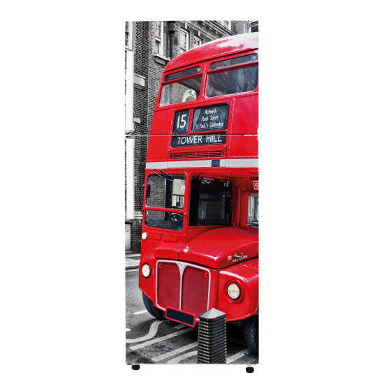 Adesivo Per Frigo - Autobus Londra