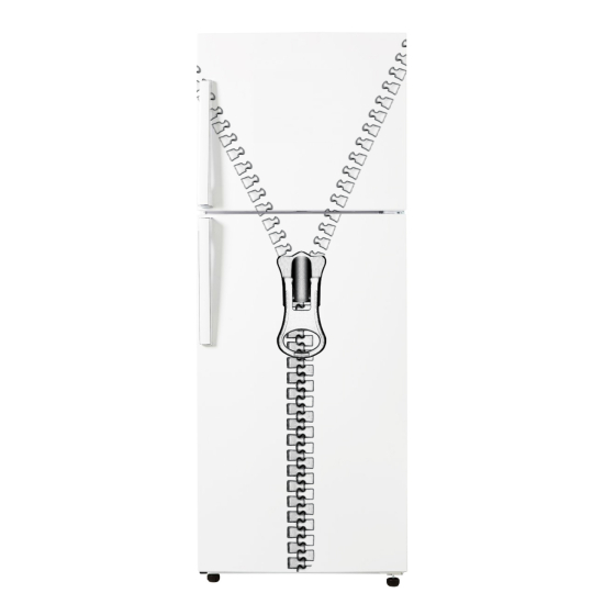 Adesivo Per Frigo - Chiusura lampo