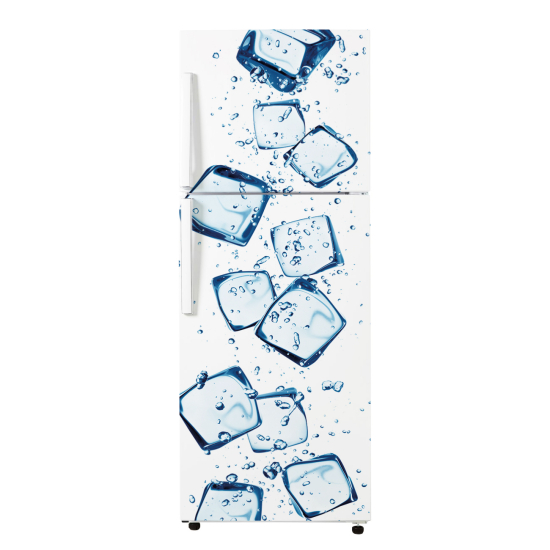 Adesivo Per Frigo - Cubetti di ghiaccio