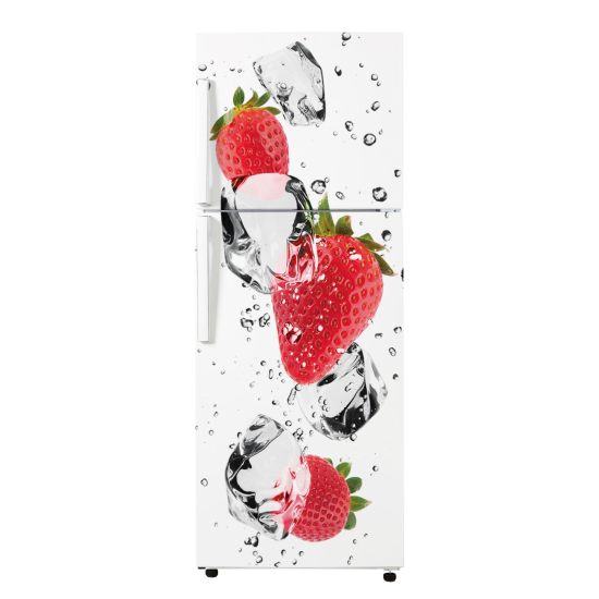 Adesivo Per Frigo - Fragole
