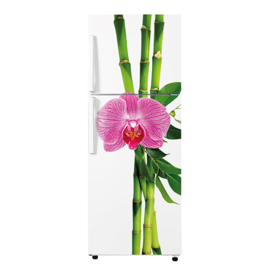 Adesivo Per Frigo - Orchidea di bambù
