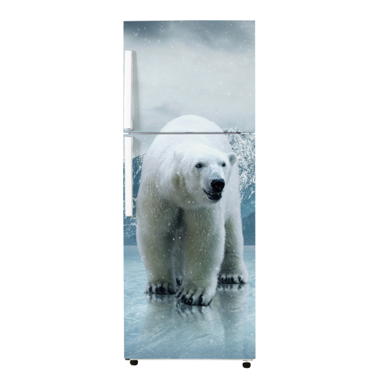 Adesivo Per Frigo - Orso Polare