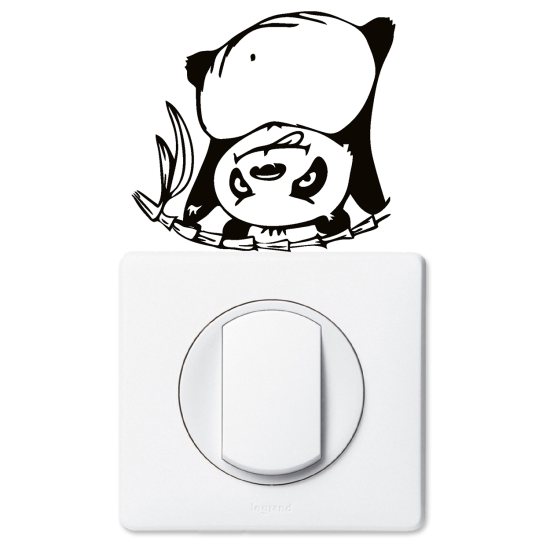 Adesivo per interruttore - Panda