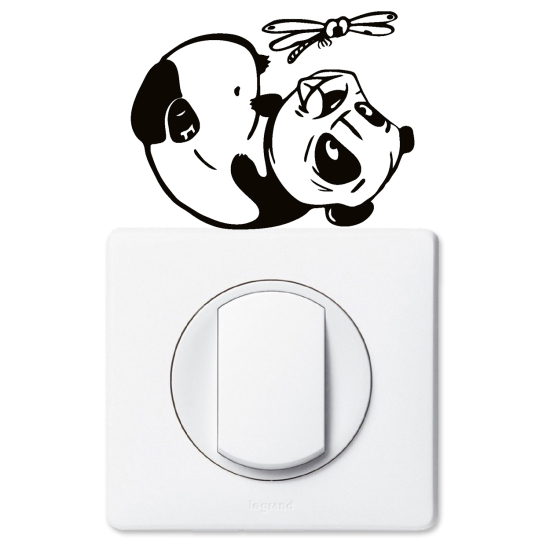 Adesivo per interruttore - Panda