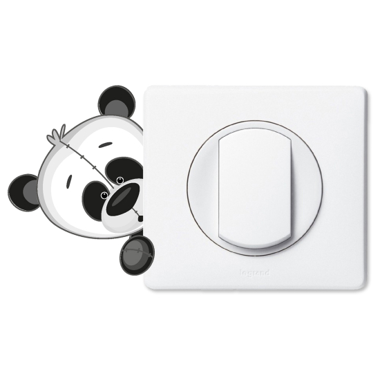 Adesivo per interruttore - Panda