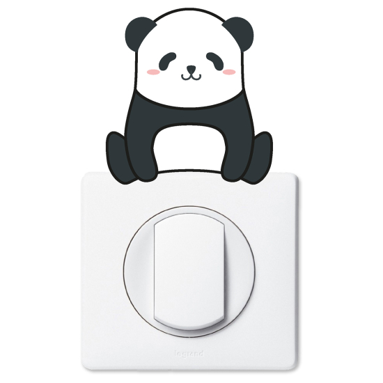 Adesivo per interruttore - Panda