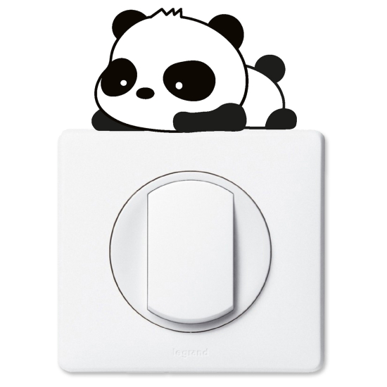 Adesivo per interruttore - Panda