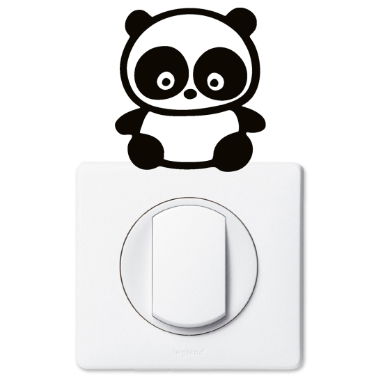 Adesivo per interruttore - Panda