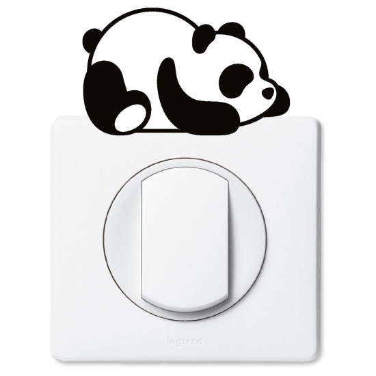 Adesivo per interruttore - Panda