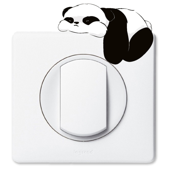 Adesivo per interruttore - Panda