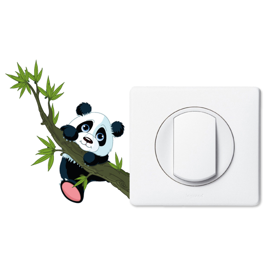 Adesivo per interruttore - Panda