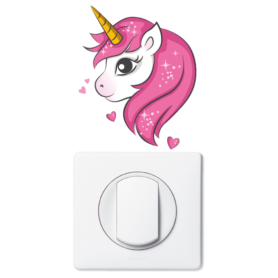 Adesivo per interruttore - Unicorno