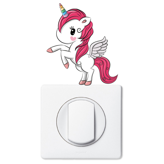 Adesivo per interruttore - Unicorno