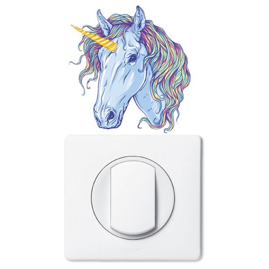 Adesivo per interruttore - Unicorno