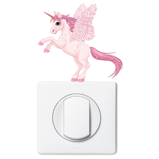 Adesivo per interruttore - Unicorno