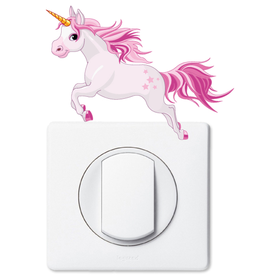 Adesivo per interruttore - Unicorno