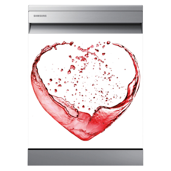 Adesivo per lavastoviglie - Acqua cuore