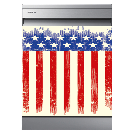 Adesivo per lavastoviglie - Bandiera USA