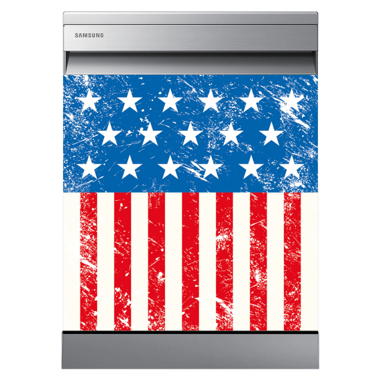 Adesivo per lavastoviglie - Bandiera USA
