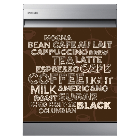 Adesivo per lavastoviglie - Caffè