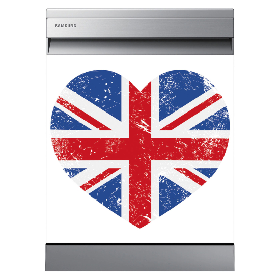 Adesivo per lavastoviglie - Cuore UK