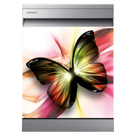 Adesivo per lavastoviglie - Design a farfalla