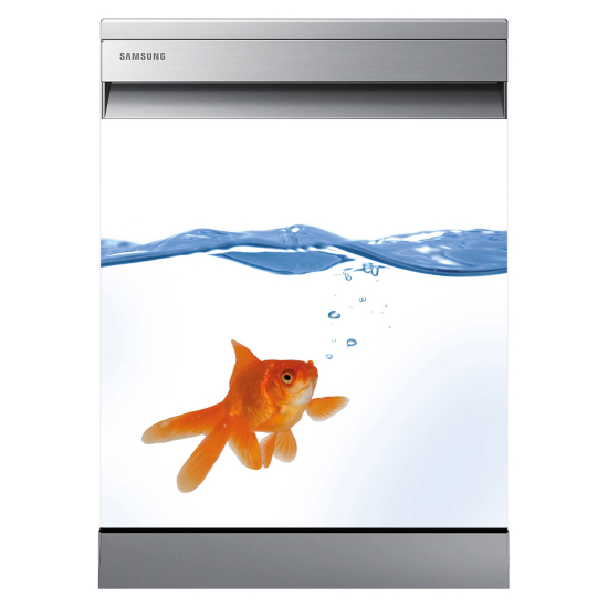 Adesivo per lavastoviglie - Pesce rosso