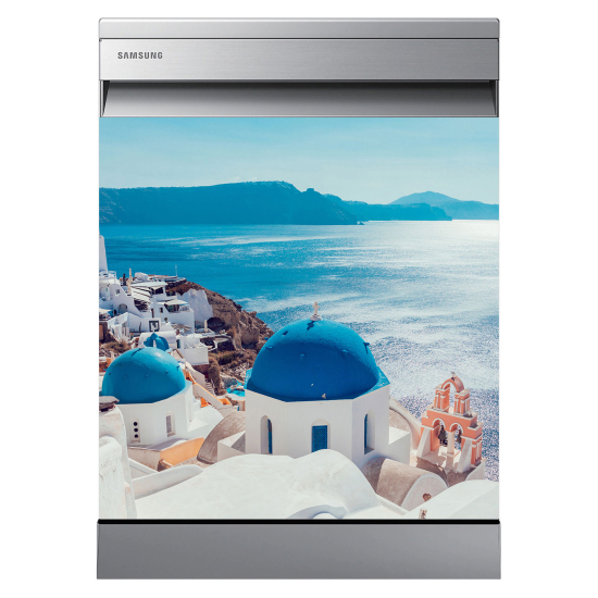 Adesivo per lavastoviglie - Santorini