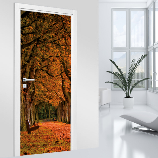Adesivo per porta - Autunno