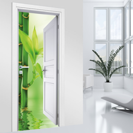 Adesivo per porta - Bambù