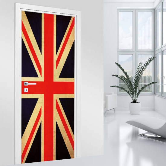 Adesivo per porta - Bandiera UK