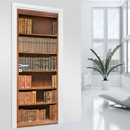Adesivo per porta - Biblioteca