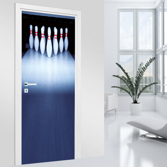 Adesivo per porta - Bowling