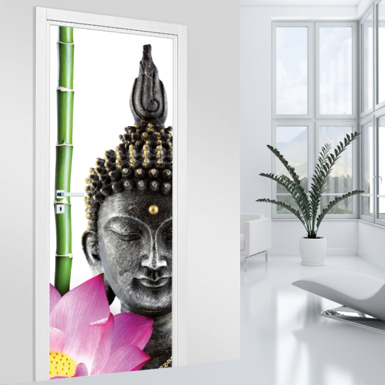Adesivo per porta - Buddha Zen