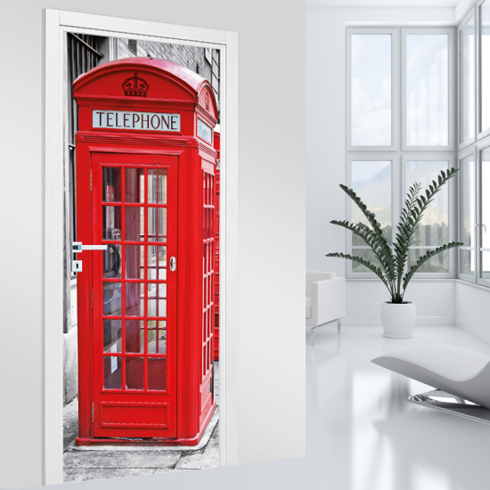 Adesivo per porta - Cabina Telefonica Londra