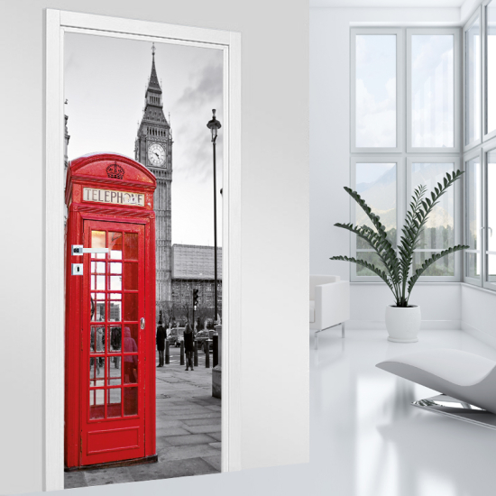 Adesivo per porta - Cabina Telefonica Londra