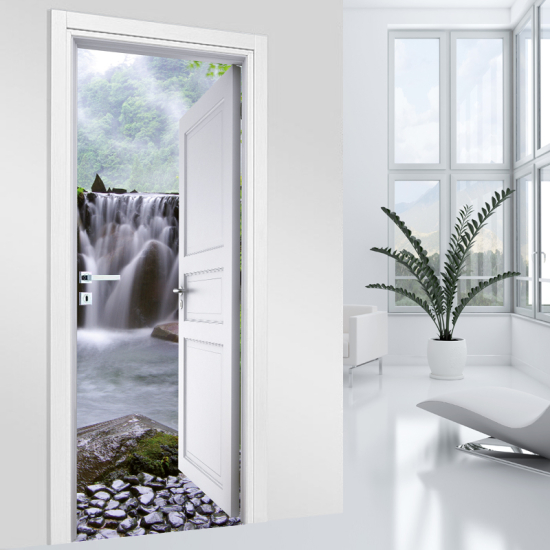 Adesivo per porta - Cascata