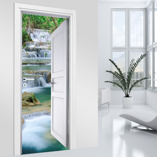 Adesivo per porta - Cascate