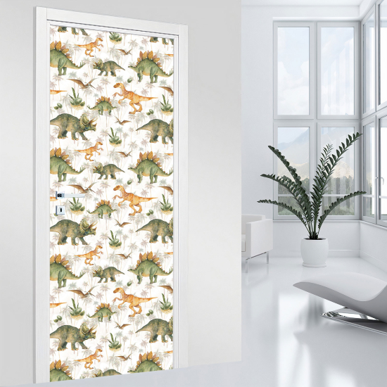 Adesivo per porta - Dinosauri