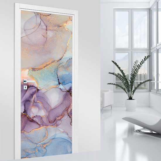 Adesivo per porta - Effetto marmorizzato