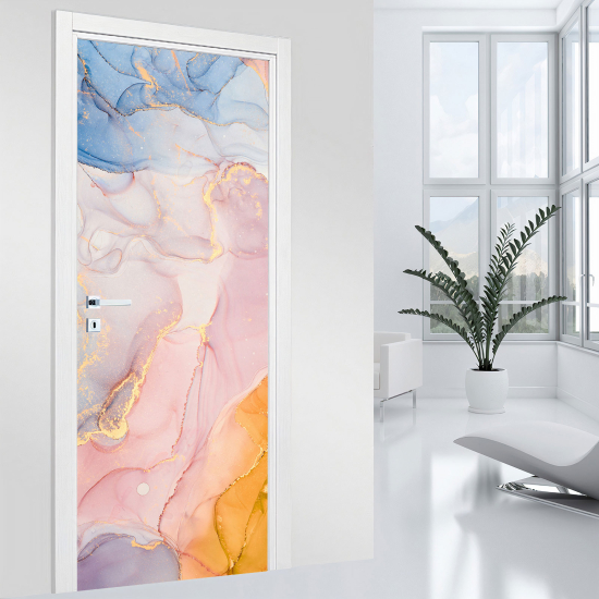 Adesivo per porta - Effetto marmorizzato