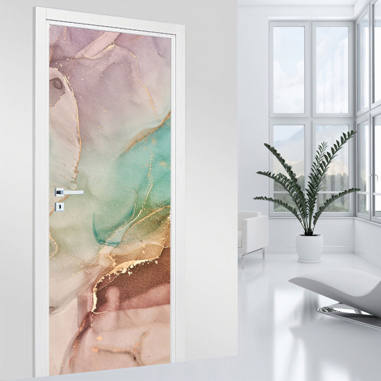 Adesivo per porta - Effetto marmorizzato